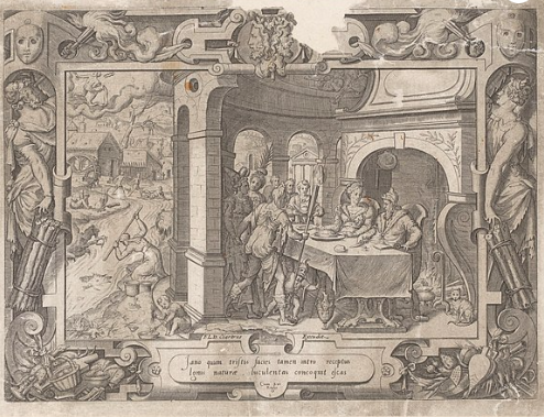A picture of a doorway, a symbol of transition and beginnings, with two faces of Janus